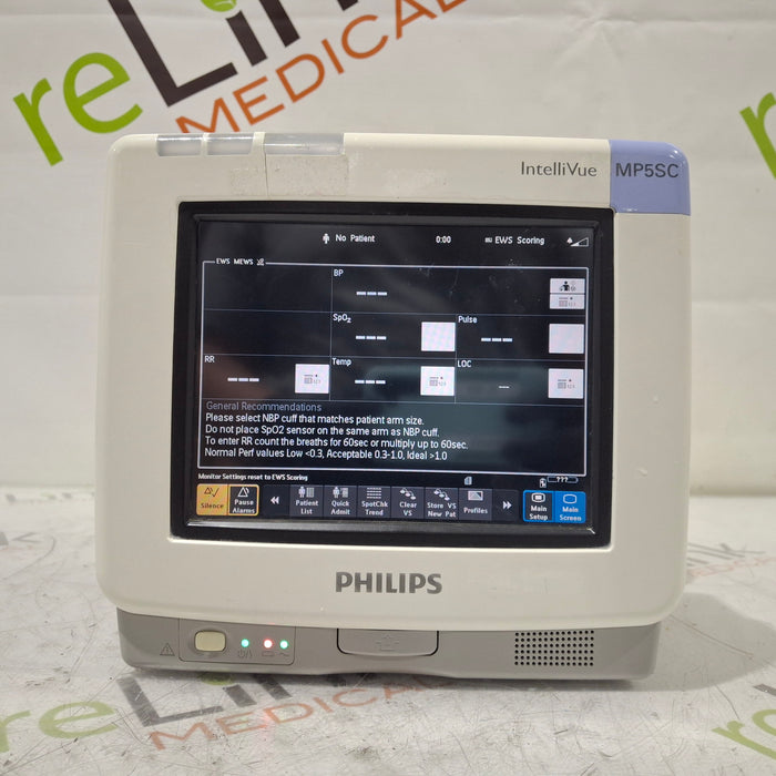 Philips IntelliVue MP5SC Fast SpO2, NIBP Spot Check Monitor