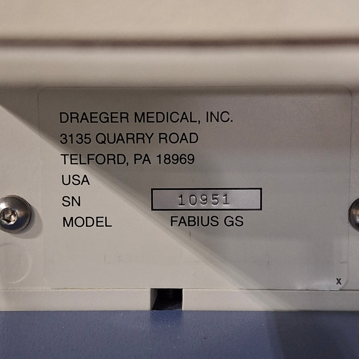 Draeger Medical Draeger Medical Fabius GS Anesthesia Machine Anesthesia reLink Medical