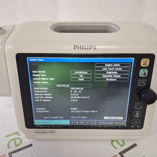 Philips Philips SureSigns VS4 Vital Signs Monitor Patient Monitors reLink Medical