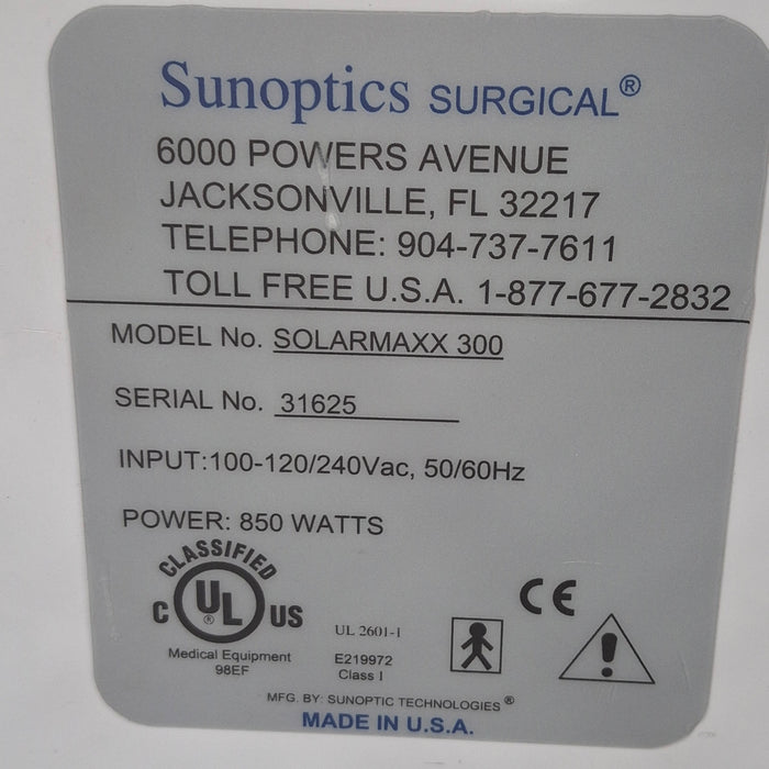 Sunoptic Technologies SolarMaxx 300 Light Source