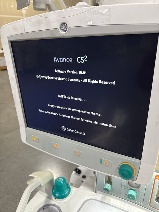 GE Healthcare Avance CS² Anesthesia Machine