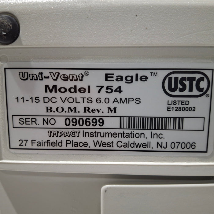 Impact Instrumentation Inc. Uni-Vent 754 Portable Ventilator