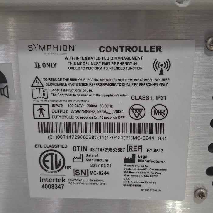 Boston Scientific Symphion Controller