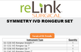 Symmetry Surgical Symmetry Surgical Surgical IVD Rongeur Set Surgical Sets reLink Medical