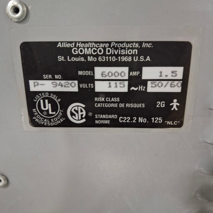 Gomco 6000 Gastro-Intestinal Drainage