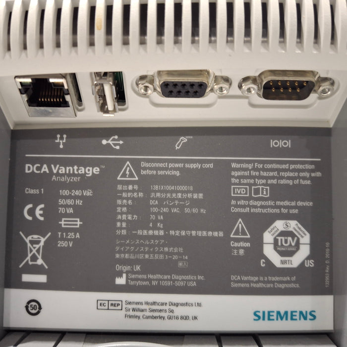 Siemens Siemens DCA Vantage Analyzer Clinical Lab reLink Medical