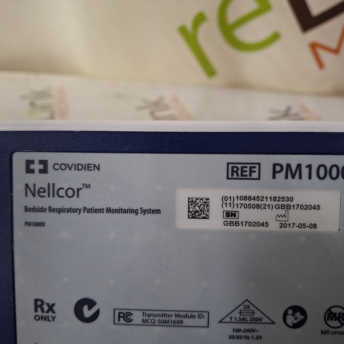 Covidien PM1000N Nellcor Bedside SPO2 Monitor