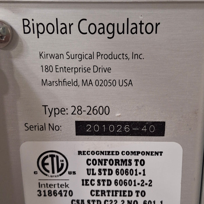 Kirwan Surgical Products Kirwan Surgical Products Aura Bipolar Coagulator Electrosurgical Units reLink Medical