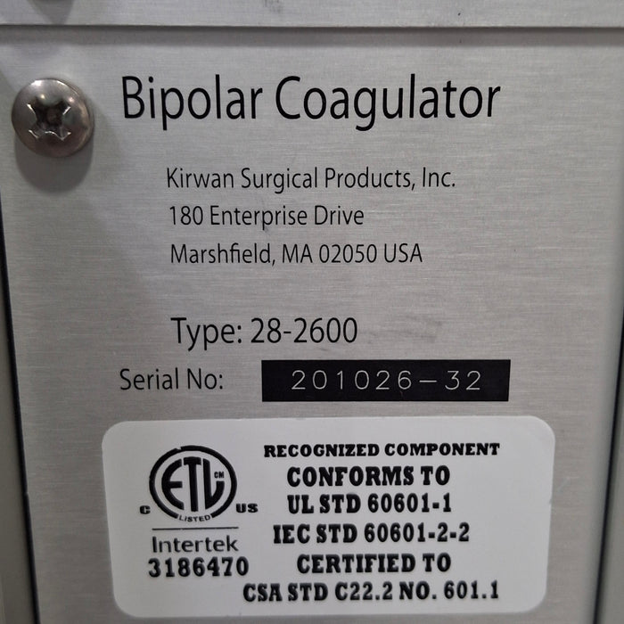 Kirwan Surgical Products Aura Bipolar Coagulator