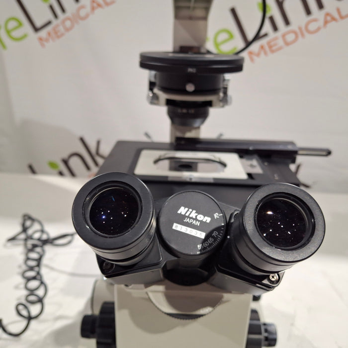 Nikon Diaphot Inverted Binocular Microscope