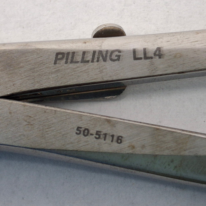 Pilling Surgical 50-5116 2mm Angled Jackson Laryngeal Cup Stainless Forceps