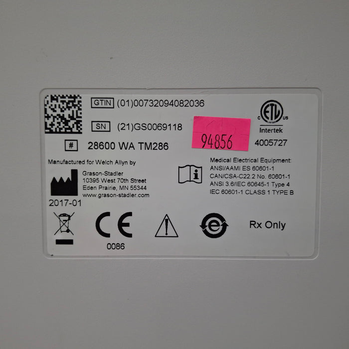 Welch Allyn Welch Allyn 28600 AutoTymp Tympanometer Audiology reLink Medical