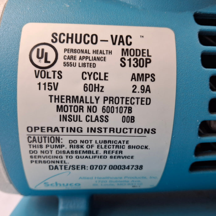 Schuco Schuco S130P Aspirator Suction Pump Surgical Equipment reLink Medical