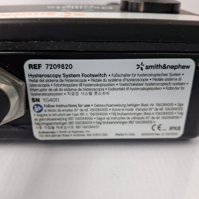 Smith & Nephew Smith & Nephew 7209820 Foot Switch Electrosurgical Units reLink Medical
