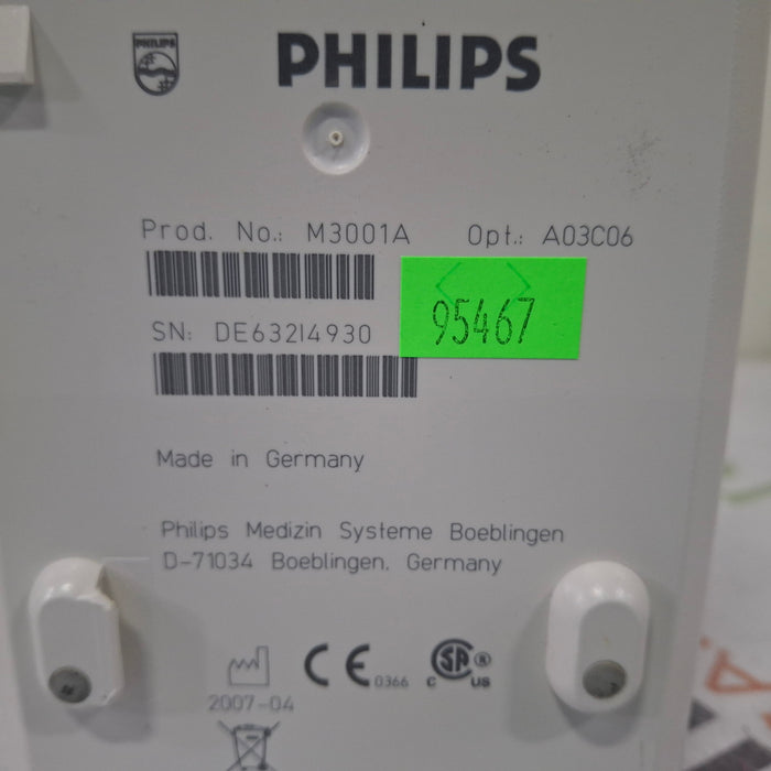 Philips Philips M3001A-A03C06 Masimo SpO2, NIBP, ECG, Temp, IBP MMS Module Patient Monitors reLink Medical