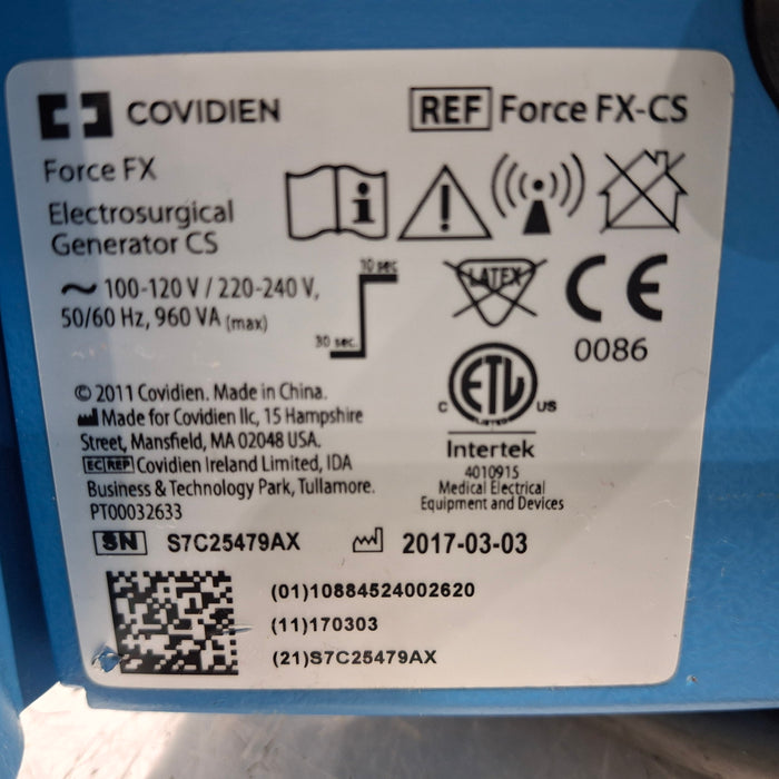 Covidien Covidien Force FX-CS Electrosurgical Unit Electrosurgical Units reLink Medical