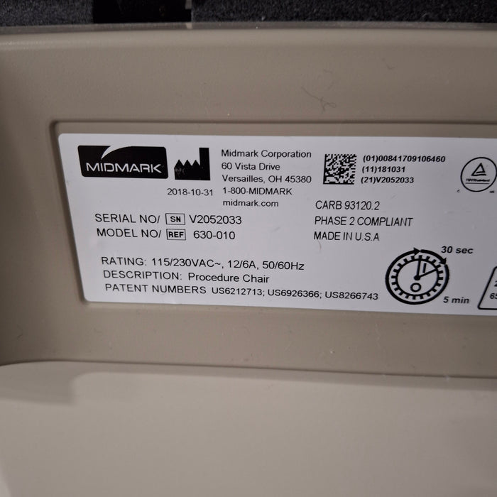 Midmark 630 Procedure Chair