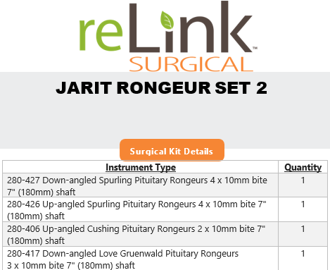 Jarit Jarit Surgical Rongeur Set Surgical Sets reLink Medical