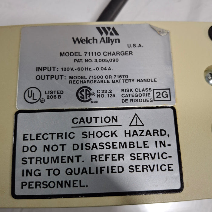 Welch Allyn Welch Allyn 71110 3.5V Desk Charger Diagnostic Exam Equipment reLink Medical