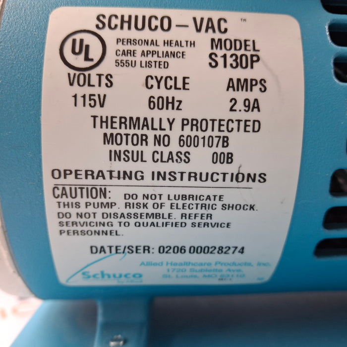 Schuco Schuco S130P Aspirator Suction Pump Surgical Equipment reLink Medical