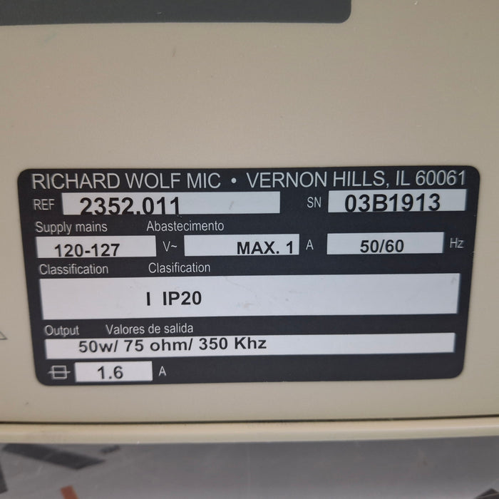 Richard Wolf Richard Wolf 2352 Bipolar Generator Electrosurgical Units reLink Medical