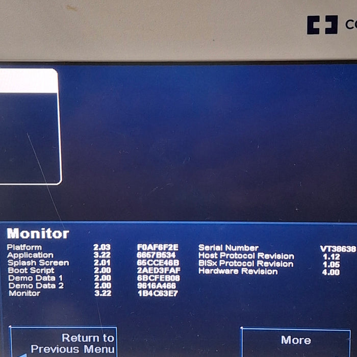 Covidien BIS Monitoring System Bispectral Index Monitor