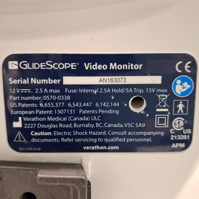 Verathon Medical, Inc Glidescope Video Laryngoscope