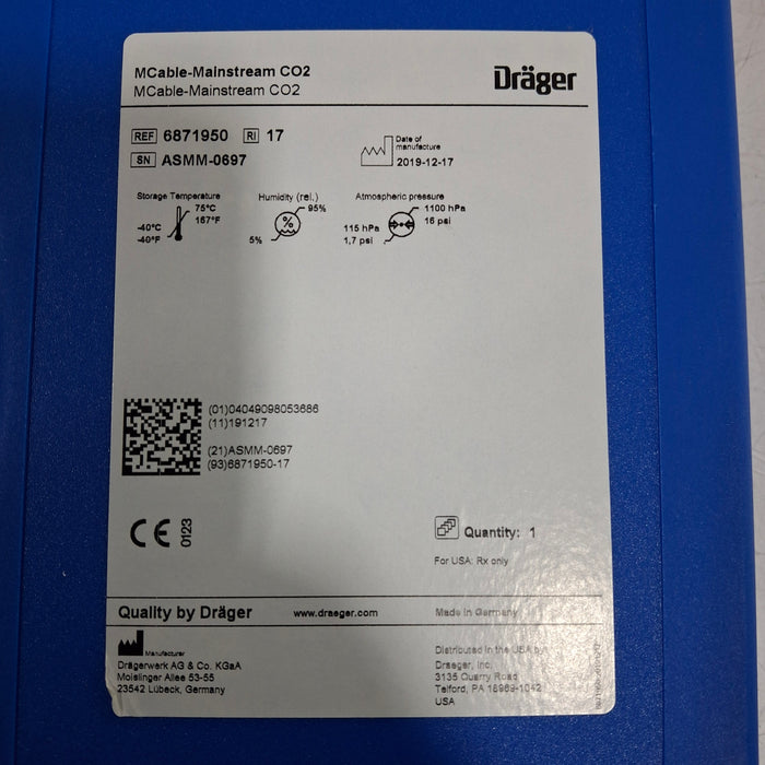 Draeger Medical Draeger Medical MCable-Mainstream CO2 Sensor Patient Monitors reLink Medical