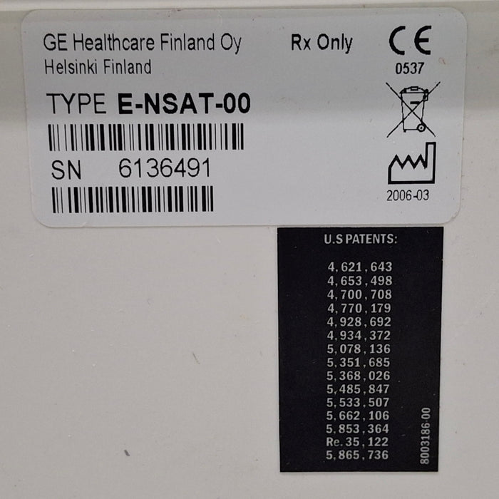 GE Healthcare E-NSAT-00 Nellcor SpO2 Module