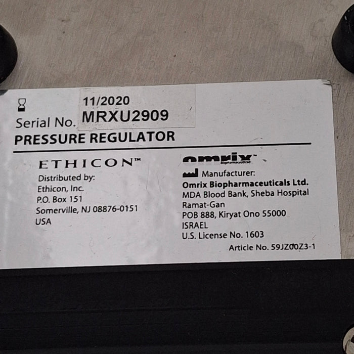 Ethicon Inc. Omrix Pressure Regulator