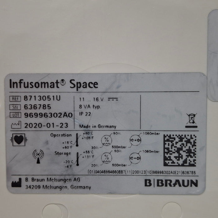 B. Braun Infusomat Space Infusion Pump