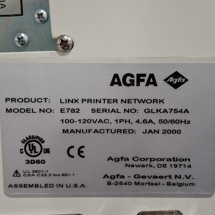 AGFA Linx E782 Printer Network