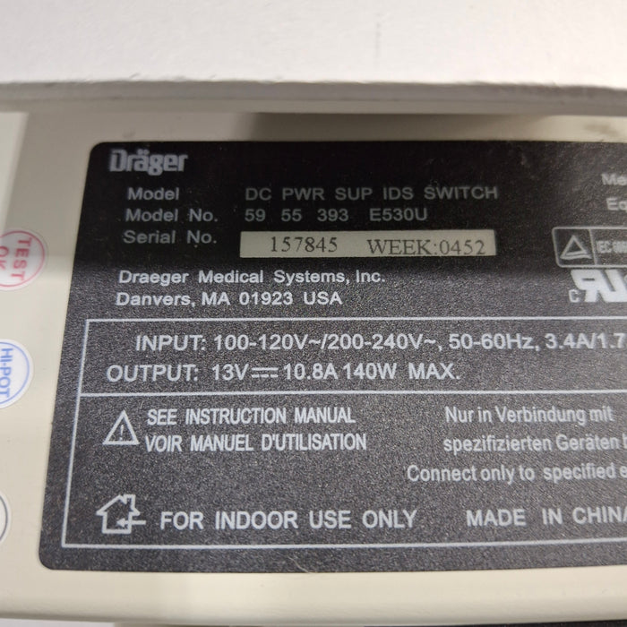 Siemens DC PWR SUP Draeger Infinity Docking Station Power Supply