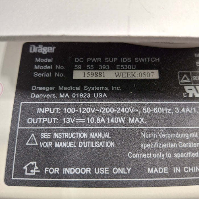 Siemens DC PWR SUP Draeger Infinity Docking Station Power Supply