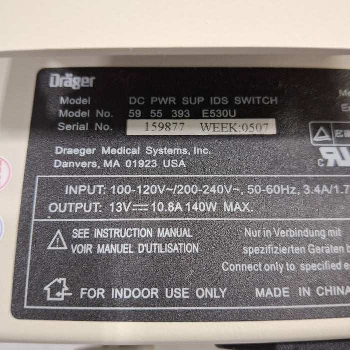 Siemens DC PWR SUP Draeger Infinity Docking Station Power Supply