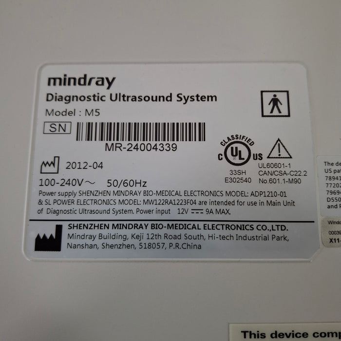 Mindray M5 Ultrasound