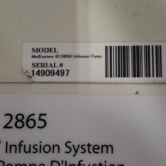 CareFusion Medsystem III 2865 Infusion Pump