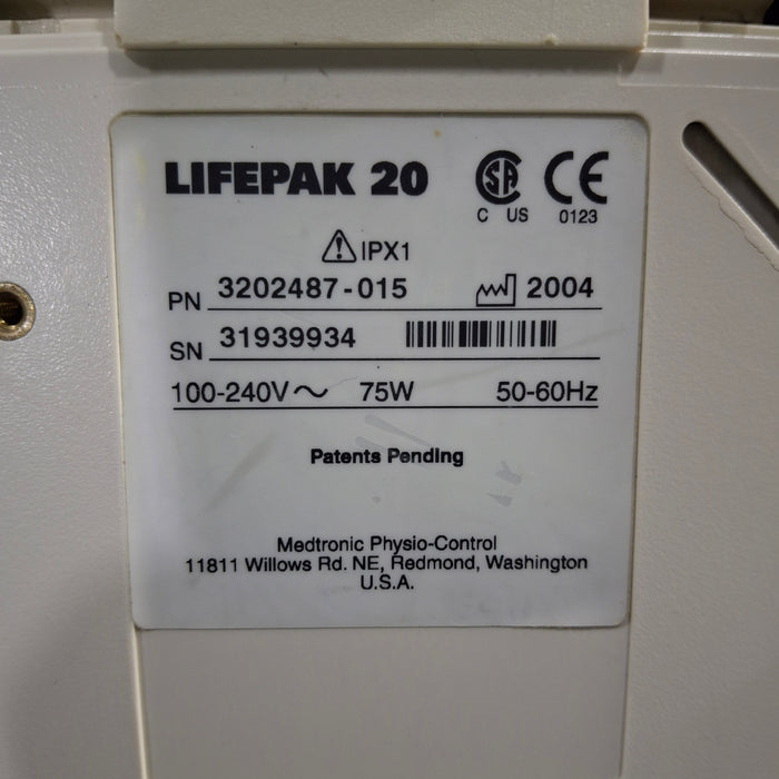 Physio-Control LifePak 20 Defib