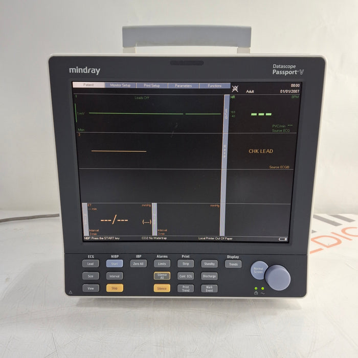 Mindray Passport V w/CO2 Patient Monitor