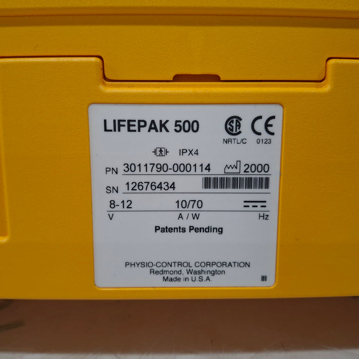 Medtronic Physio Control LifePak 500 AED