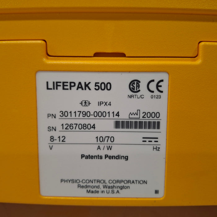 Medtronic Physio Control LifePak 500 AED