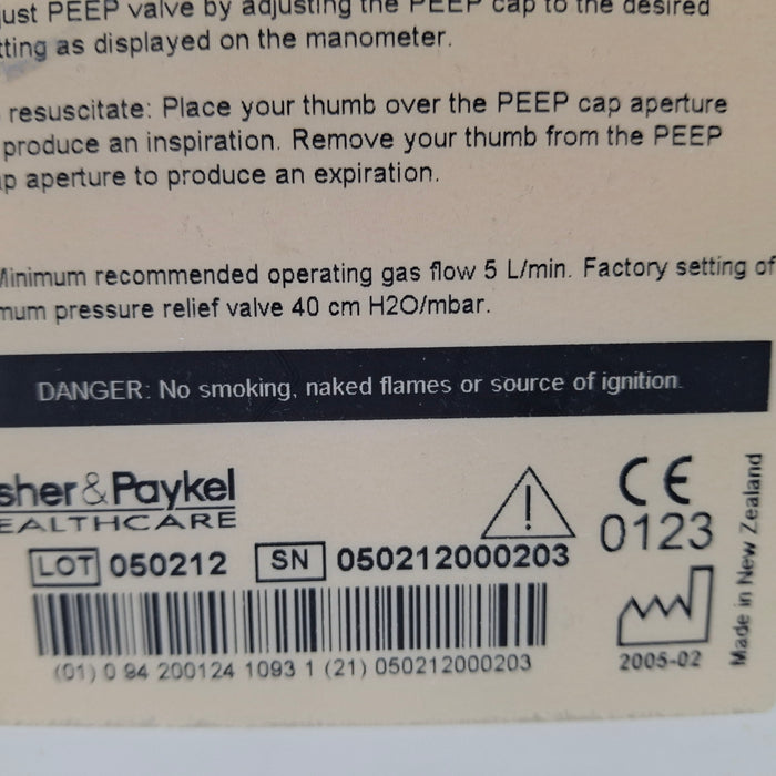 Fisher & Paykel Fisher & Paykel Neopuff Infant T-Piece Resuscitator Infant Warmers and Incubators reLink Medical