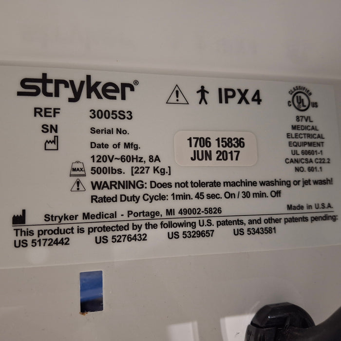 Stryker Secure III 3005 Hospital Bed