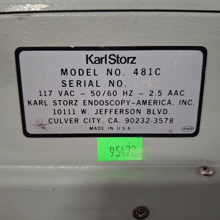 Karl Storz 481C Miniature Light Source