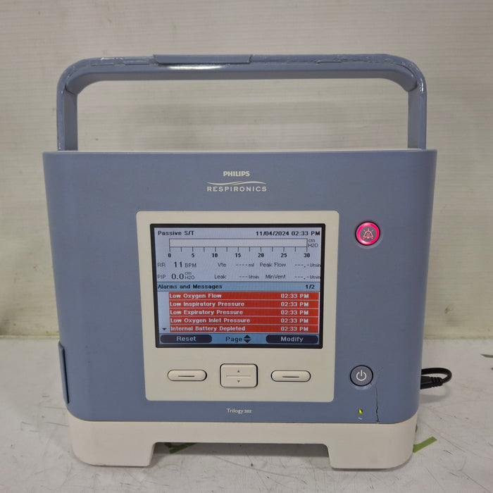 Respironics Trilogy 202 Ventilator