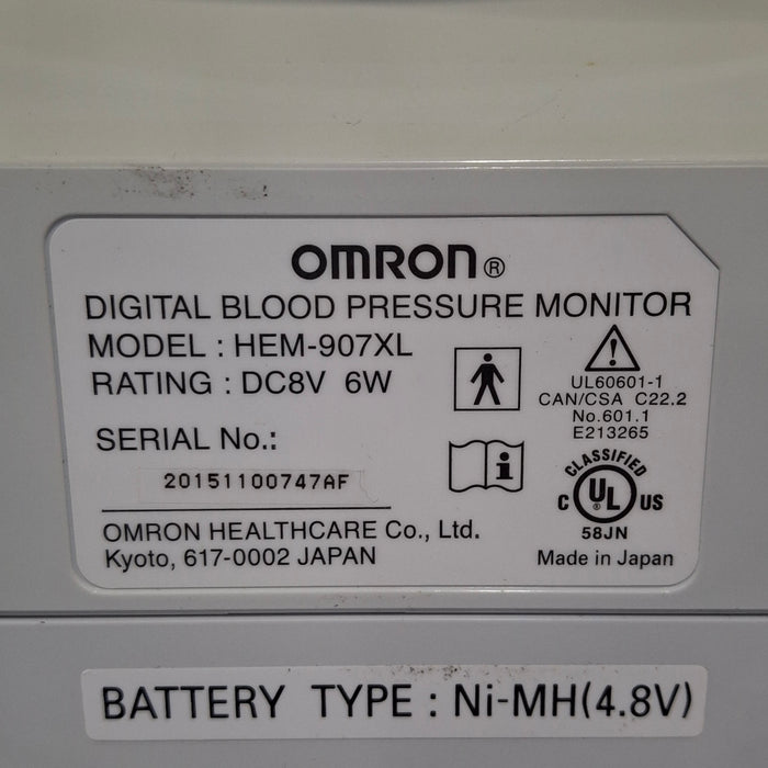 Omron HEM-907XL Blood Pressure Monitor