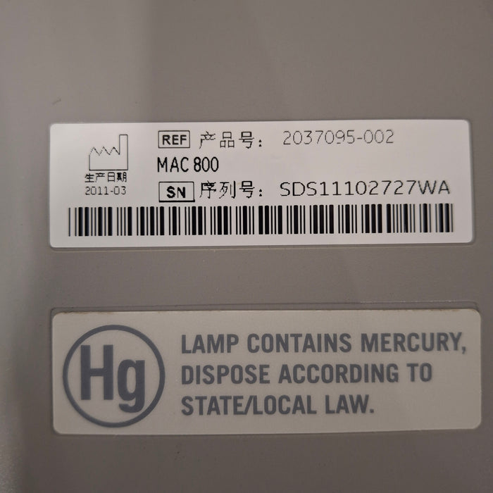 GE Healthcare MAC 800 ECG
