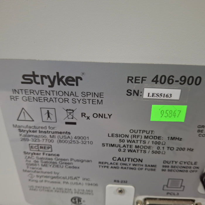 Stryker RF Multigen 0406-900-000 Radiofrequency Generator