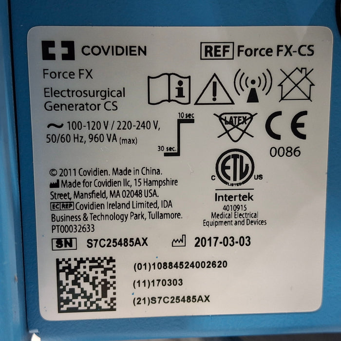 Covidien Force FX-CS Electrosurgical Unit