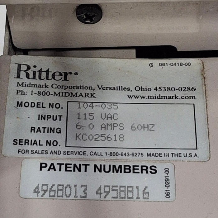 Midmark Midmark Ritter Model 104 Exam Table Exam Chairs / Tables reLink Medical